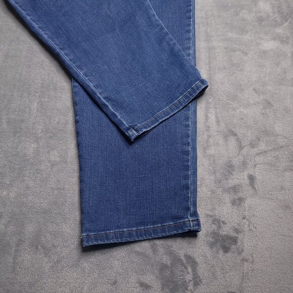 Tommy Hilfiger Womens Tapered Leg Jeans Plus Size 18W High Rise Medium Wash - Picture 6 of 8